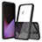 Silicone Transparent Frame Case Cover 360 Degrees ZJ5 for Google Pixel 5 Black