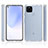 Silicone Transparent Frame Case Cover 360 Degrees ZJ5 for Google Pixel 5 XL 5G