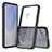Silicone Transparent Frame Case Cover 360 Degrees ZJ5 for Google Pixel 5 XL 5G Black