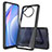 Silicone Transparent Frame Case Cover 360 Degrees ZJ5 for Xiaomi Mi 10T Lite 5G Black