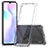 Silicone Transparent Frame Case Cover 360 Degrees ZJ5 for Xiaomi Redmi 9AT