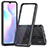 Silicone Transparent Frame Case Cover 360 Degrees ZJ5 for Xiaomi Redmi 9AT