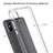 Silicone Transparent Frame Case Cover 360 Degrees ZJ5 for Xiaomi Redmi 9AT