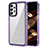 Silicone Transparent Frame Case Cover AC1 for Samsung Galaxy A33 5G Clove Purple