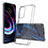 Silicone Transparent Frame Case Cover for Motorola Moto Edge (2021) 5G Clear