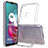 Silicone Transparent Frame Case Cover for Motorola Moto G20 Clear