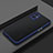 Silicone Transparent Frame Case Cover for Oppo Reno8 Lite 5G Blue