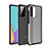 Silicone Transparent Frame Case Cover for Samsung Galaxy A52 5G Black