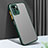 Silicone Transparent Frame Case Cover for Xiaomi Redmi Note 10 Pro 5G Midnight Green
