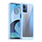 Silicone Transparent Frame Case Cover J01S for Motorola Moto G14 Mint Blue