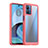 Silicone Transparent Frame Case Cover J01S for Motorola Moto G14 Red