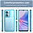 Silicone Transparent Frame Case Cover J01S for Oppo A58x 5G