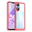 Silicone Transparent Frame Case Cover J01S for Oppo A78 5G Red