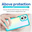 Silicone Transparent Frame Case Cover J01S for Oppo F21s Pro 5G