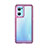 Silicone Transparent Frame Case Cover J01S for Oppo Reno7 5G Clove Purple