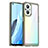 Silicone Transparent Frame Case Cover J01S for Oppo Reno7 Lite 5G Gray