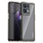 Silicone Transparent Frame Case Cover J01S for Oppo Reno8 5G Gray