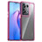 Silicone Transparent Frame Case Cover J01S for Oppo Reno8 Pro 5G Clove Purple