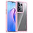 Silicone Transparent Frame Case Cover J01S for Oppo Reno8 Pro+ Plus 5G Pink