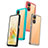 Silicone Transparent Frame Case Cover J01S for Oppo Reno8 T 4G