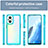 Silicone Transparent Frame Case Cover J01S for Oppo Reno8 Z 5G