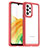 Silicone Transparent Frame Case Cover J01S for Samsung Galaxy A33 5G Red