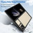 Silicone Transparent Frame Case Cover J01S for Xiaomi Mix Fold 2 5G