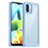 Silicone Transparent Frame Case Cover J01S for Xiaomi Redmi A2 Blue