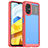 Silicone Transparent Frame Case Cover J01S for Xiaomi Redmi Note 11R 5G