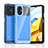 Silicone Transparent Frame Case Cover J01S for Xiaomi Redmi Note 11R 5G