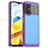 Silicone Transparent Frame Case Cover J01S for Xiaomi Redmi Note 11R 5G Clove Purple