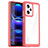 Silicone Transparent Frame Case Cover J01S for Xiaomi Redmi Note 12 Pro 5G