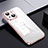 Silicone Transparent Frame Case Cover LD2 for Apple iPhone 13 Rose Gold