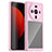 Silicone Transparent Frame Case Cover M01 for Xiaomi Mi 12S Ultra 5G Pink