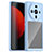 Silicone Transparent Frame Case Cover M01 for Xiaomi Mi 12S Ultra 5G Sky Blue