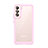 Silicone Transparent Frame Case Cover M03 for Samsung Galaxy S21 5G Pink