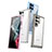 Silicone Transparent Frame Case Cover M03 for Samsung Galaxy S21 Ultra 5G