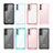 Silicone Transparent Frame Case Cover M03 for Samsung Galaxy S22 5G