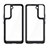 Silicone Transparent Frame Case Cover M03 for Samsung Galaxy S22 5G