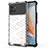 Silicone Transparent Frame Case Cover M04 for Vivo iQOO 9 5G White