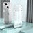 Silicone Transparent Frame Case Cover QC1 for Apple iPhone 13 Clear