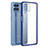Silicone Transparent Frame Case Cover WL1 for Samsung Galaxy M53 5G Blue