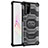 Silicone Transparent Frame Case Cover WL1 for Samsung Galaxy Note 20 5G Black