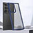 Silicone Transparent Frame Case Cover WL1 for Samsung Galaxy S23 Ultra 5G