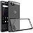 Silicone Transparent Frame Case for Blackberry KEYone Black