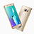 Silicone Transparent Frame Cover for Samsung Galaxy S6 Edge SM-G925 Gold