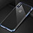 Silicone Transparent Matte Finish Frame Case for Apple iPhone Xs Max Blue