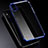 Silicone Transparent Matte Finish Frame Case for Apple iPhone Xs Max Blue