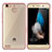 Silicone Transparent Matte Finish Frame Case for Huawei G8 Mini Rose Gold