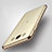 Silicone Transparent Matte Finish Frame Case for Samsung Galaxy J5 Duos (2016) Gold